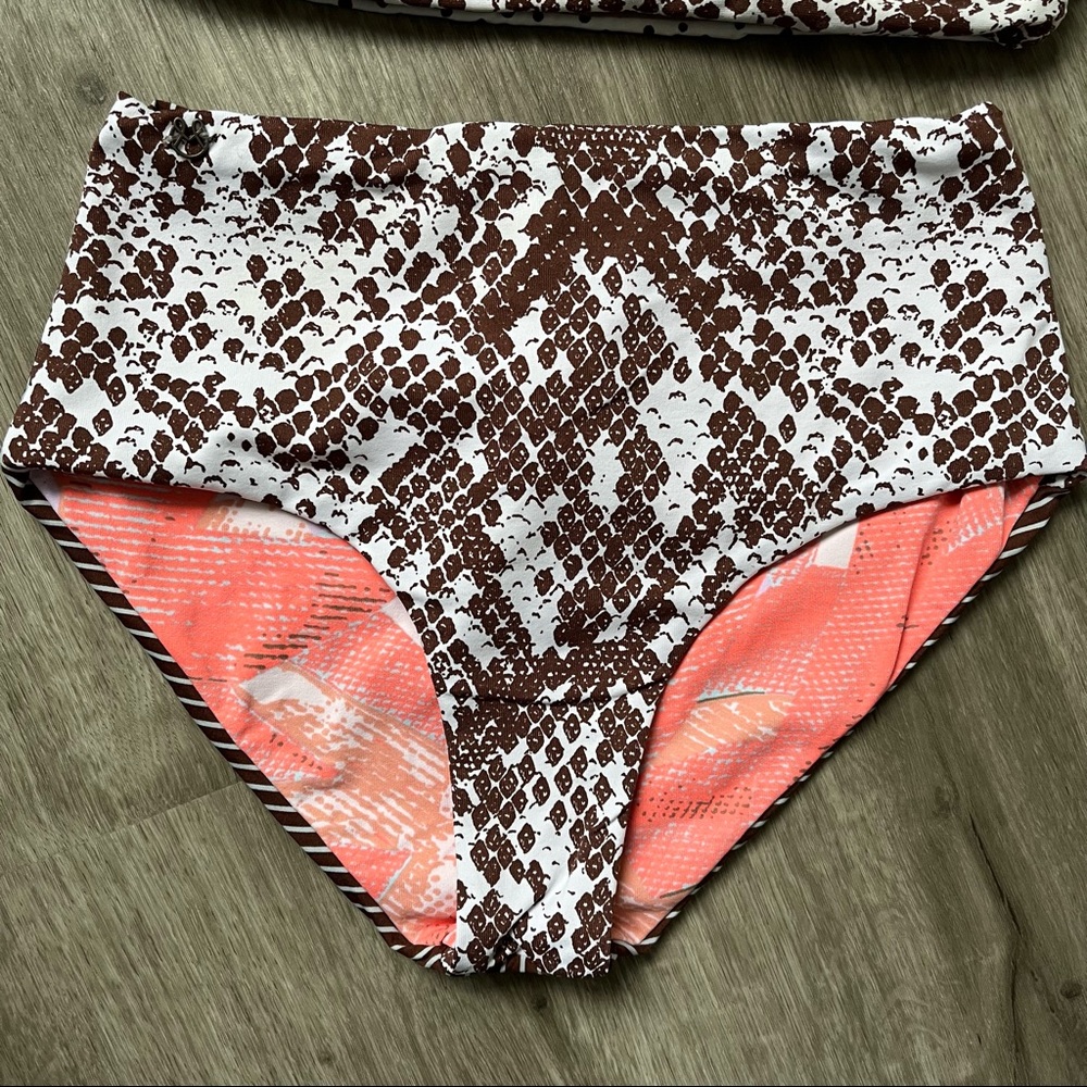 Maaji Coconut Brown Python Bikini Set - image 5
